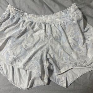 Lululemon Athletica White camo Athletic Shorts